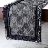 Grey Slither - Grey Leather Decorative Table Runners