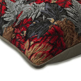 Maple Days Leaf Embroidery Throw Pillow Cover