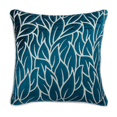 Teal Blue Spruce - Teal Blue Velvet Throw Pillow Cover