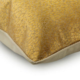 Gold Safari Animal Print Throw Pillow Cover