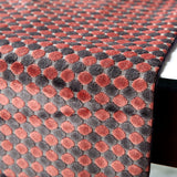 Dot Matrix - Grey & Pink Velvet Decorative Table Runners