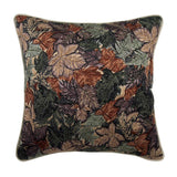 Maple Days - Red & Grey Satin Throw Cushion  Cover