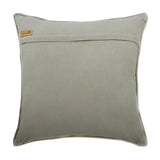 Wild Side Silver Leather Throw Pillow Cover