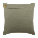 Green Gems Leather Throw Cushion Cover