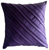 Contemporary Red - Red Faux Suede Throw Pillow Cover