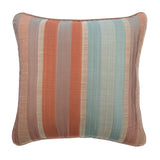 Rusty Stripeness Multi Color Silk Throw Cushion Cover
