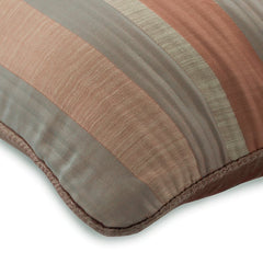 Rusty Stripeness Pink & Orange Throw Cushion Cover