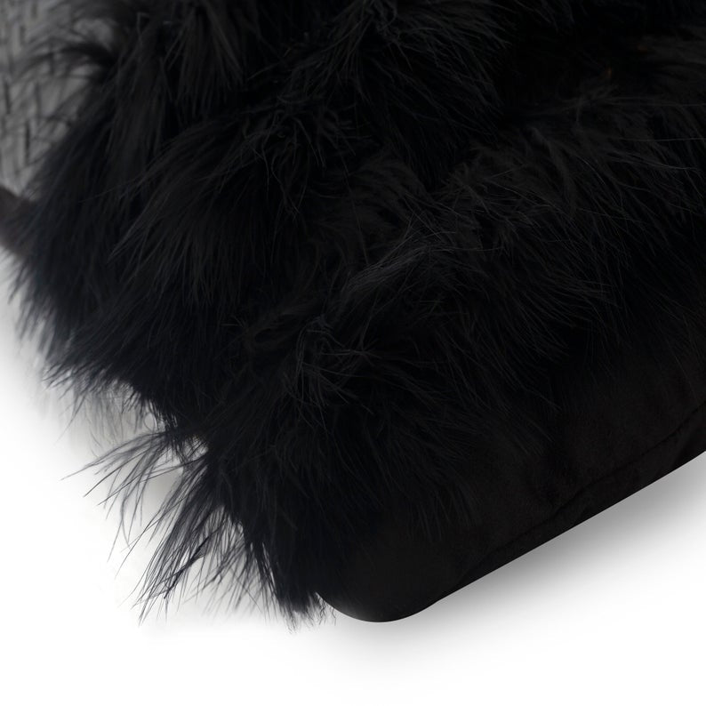 Furry World Textured Leather Throw Cushion Cover