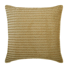 Gold Walk Beaded Throw Pillow Cover