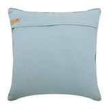 Maple Gold Blue Denim Throw Pillow Cover