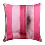 Pink Faux Leather Decorative Euro Sham Alternating Pink