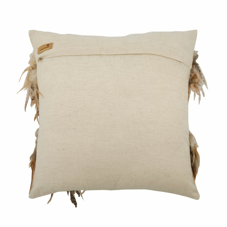 Feathered Pretty Feather Throw Cushion Cover