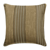 Parched Earth Beige Striped Throw Cushion Cover