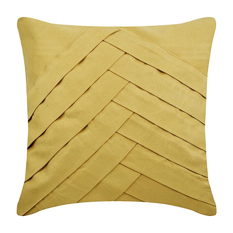 Dull Gold Suede Throw Pillow Cover Gold No Limits No Lines