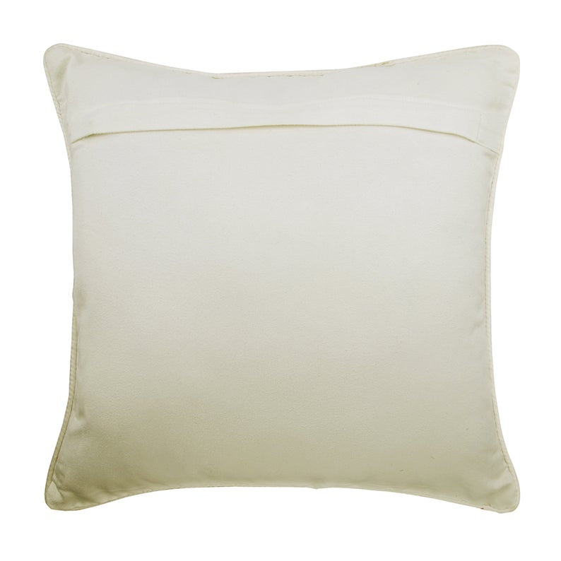Vintage Tender Ivory Embroidered Throw Pillow Cover