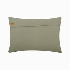 Animal Silver - Silver Faux Leather Lumbar Cushion Cover