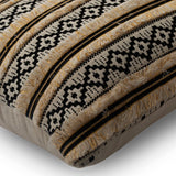 Moroccan Dream - Black &Beige Cotton Lumbar Pillow Cover