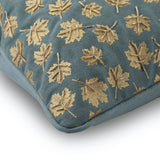Maple Gold Zardozi Embroidery Throw Pillow Cover