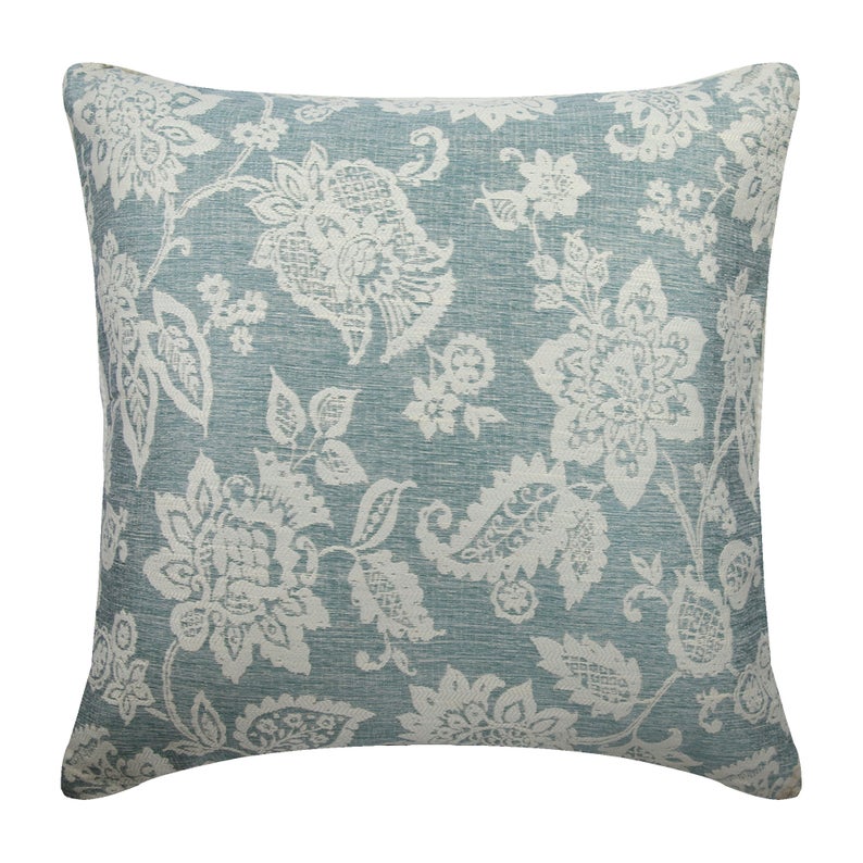 Vintage Fleur Embroidered Throw Pillow Cover