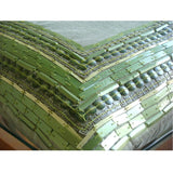 Green Envy - Green Art Silk Decorative Euro Sham