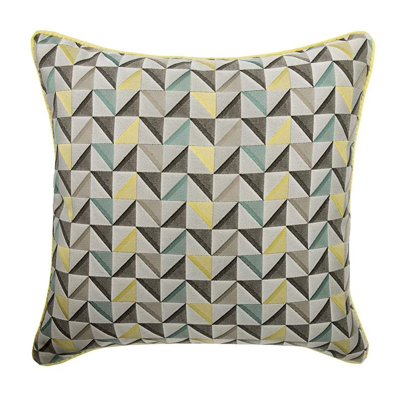 Yellow Moire Effects Euro Sham