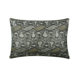 Wild Side - Silver Faux Leather Throw Cushion Cover