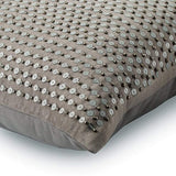 Silver Glow Embellished Decorative Euro Sham
