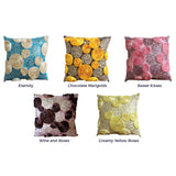 Aqua Blue Art Silk Throw Pillow Cover Eternity