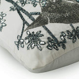 Birdy Heaven - White Art Silk Decorative Euro Sham