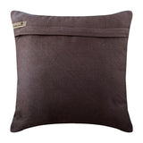 Contemporary Chocolate Brown - Chcolate Brown Faux Suede Decorative Euro Sham