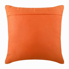 Contemporary Orange - Orange Faux Suede Decorative Euro Sham