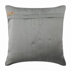 Crystal Heaven - Silver Art Silk Decorative Euro Sham