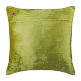 Green Lime - Lime Green Velvet Decorative Euro Sham