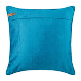 Knotty Blue Love - Turquoise Blue Velvet Throw Pillow Cover