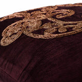 Lord Pharaoh - Purple Velvet Decorative Euro Sham