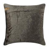 Mirror Shimmer - Gray Velvet Decorative Euro Sham