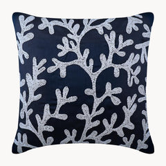 Sea Creature Themed Navy Blue Pillows