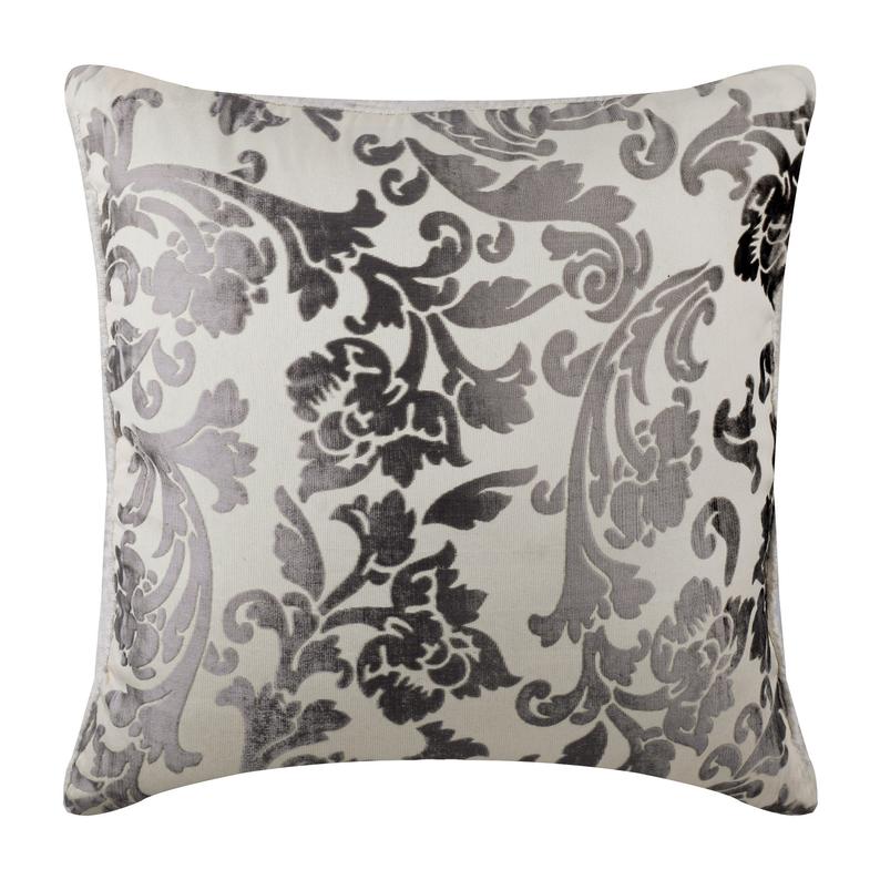 Paloma Grey Floral Euro Sham