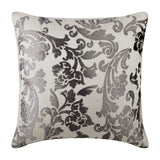 Paloma Grey Floral Pillow Cover