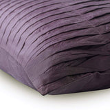 Purple Waves - Purple Art Silk Decorative Euro Sham