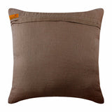 Renovate - Brown Cotton Linen Throw Pillow Cover