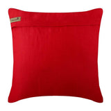 Ripples Of The Heart - Red Cotton Linen Decorative Euro Sham