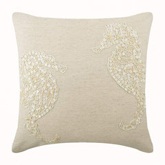 Sea Horse Pearls Euro Sham
