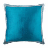 Silver Studded Blue Pillow Cover