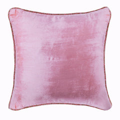 Soft Pink Shimmer - Light Pink Velvet Decorative Euro Sham