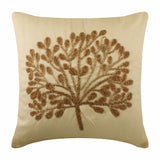 Green Tree - Green Art Silk Throw Pillow Cover