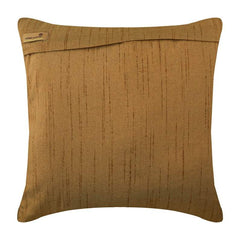 Unfolding Gold Copper - Gold Art Silk Decorative Euro Sham