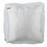 Vintage Frills - Ivory Crushed Art Silk Decorative Euro Sham
