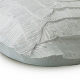 Vintage Frills - Ivory Crushed Art Silk Decorative Euro Sham