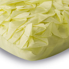 Vintage Lemons - Light Yellow Satin Decorative Euro Sham